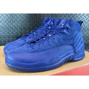 Jordan 12 Retro Deep Royal Blue 130690-400 Mens Basketball Sneakers size 10.5
